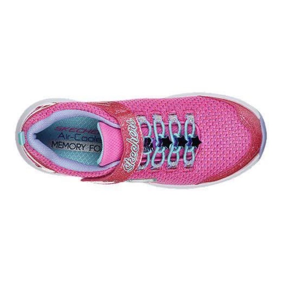 BRAND NEW girl skechers star speeder jewel kicks Velcro shoes size 3Y - Picture 4 of 8